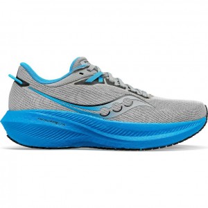 Scarpe Running Saucony Triumph 21 Uomo Argento Blu | ROMA-PLTB