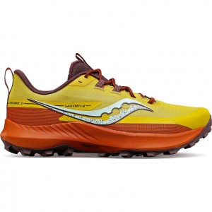 Scarpe Trail Running Saucony Peregrine 13 Uomo Gialle Arancioni | ROMA-MPIQ