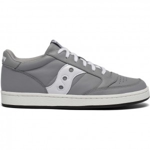 Sneakers Saucony Jazz Court Donna Grigie Bianche | ROMA-QVZG