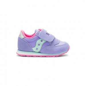 Sneakers Saucony Jazz Hook & Loop Bambini Grandi Viola | ITALIA-RVYP