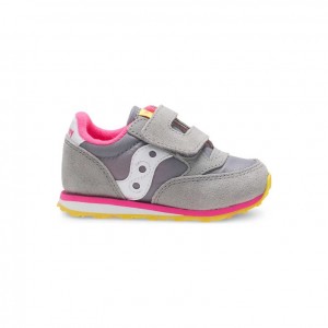 Sneakers Saucony Jazz Hook & Loop Bambini Grandi Grigie | ROMA-SKDX