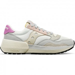 Sneakers Saucony Jazz NXT Donna Bianche Grigie Rosa | ROMA-LTFZ