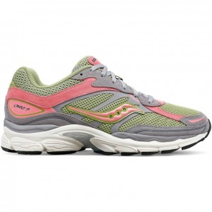 Sneakers Saucony ProGrid Omni 9 Premium Uomo Grigie Verdi Rosa | ROMA-TPRE