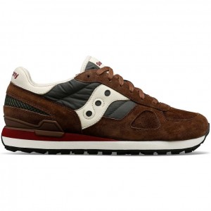 Sneakers Saucony Shadow Original Premium Donna Marroni Verdi | ROMA-OWGK