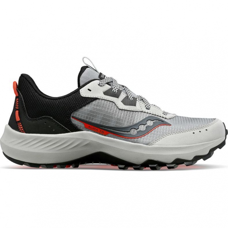 Scarpe Running Saucony Aura TR Wide Uomo Grigie Nere | ITALIA-RKAN