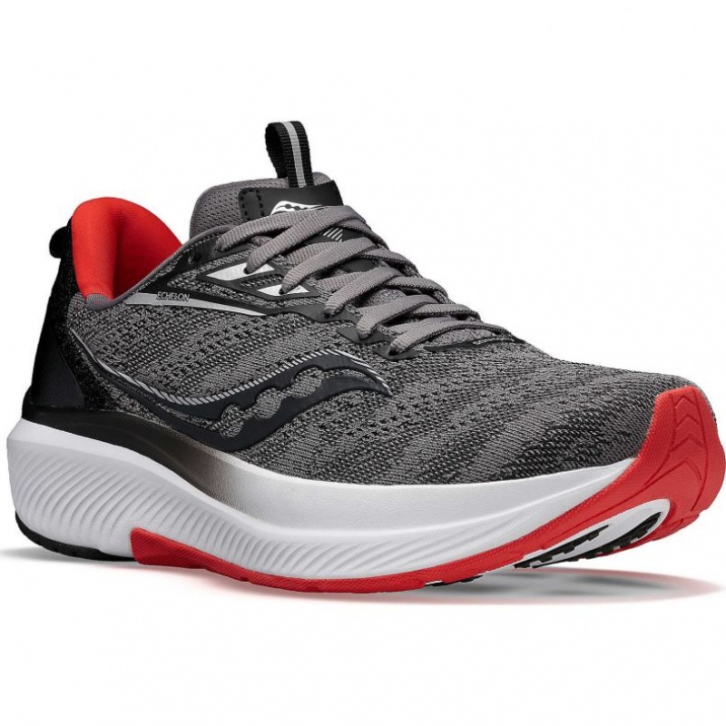 Scarpe Running Saucony Echelon 9 Wide Uomo Grigie | ITALIA-QXHD