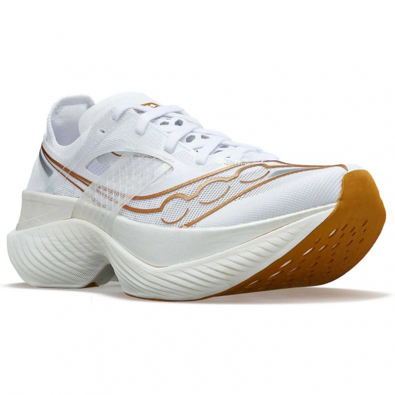 Scarpe Running Saucony Endorphin Elite Uomo Bianche | ITALIA-FLEO