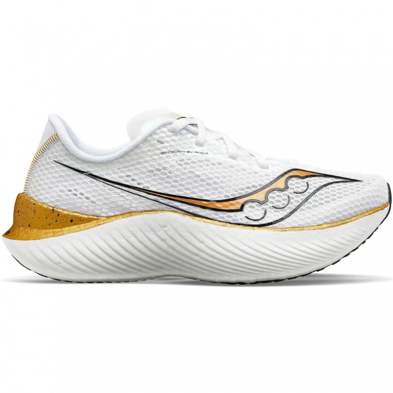 Scarpe Running Saucony Endorphin Pro 3 Uomo Bianche | ROMA-RSLF