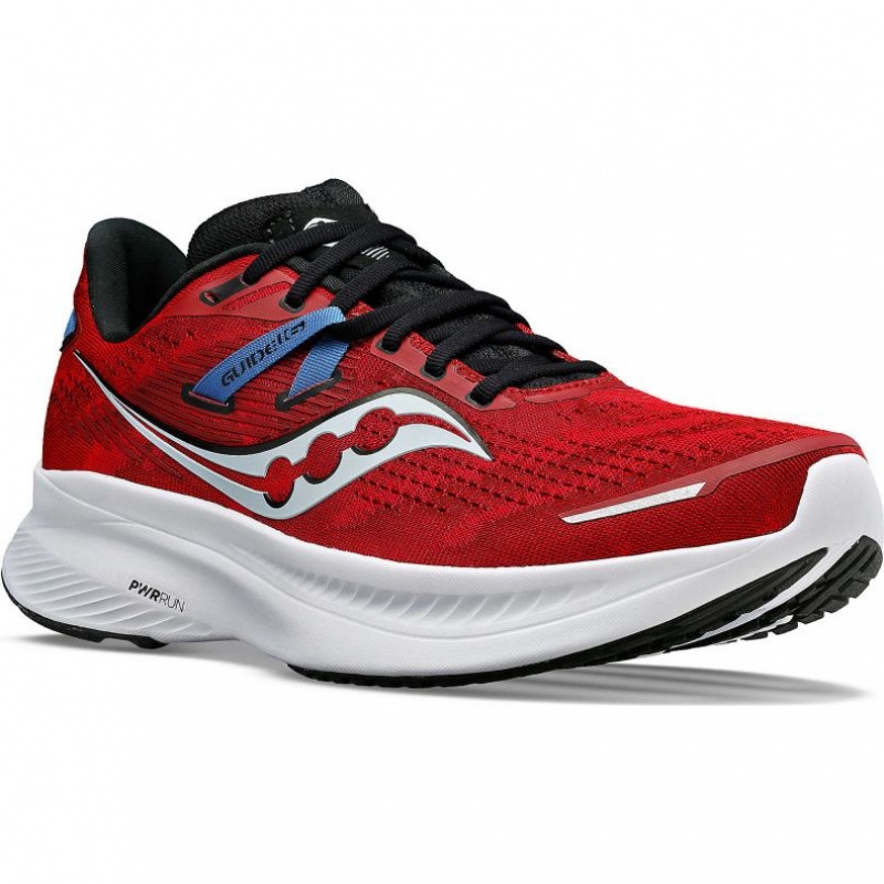 Scarpe Running Saucony Guide 16 Uomo Rosse | ROMA-CWAX