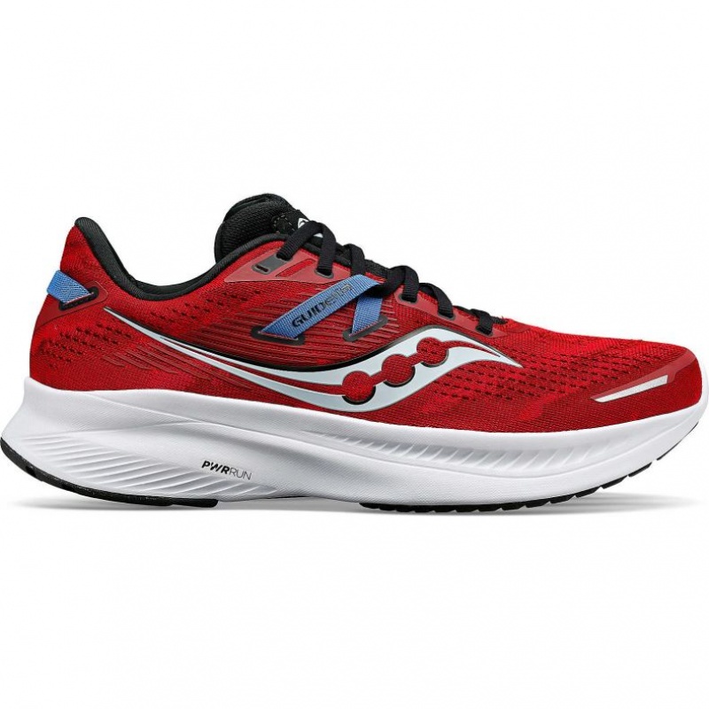 Scarpe Running Saucony Guide 16 Uomo Rosse | ROMA-CWAX