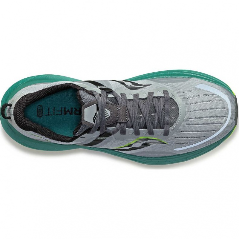 Scarpe Running Saucony Tempus Wide Uomo Grigie Verde Acqua | ROMA-SMQN