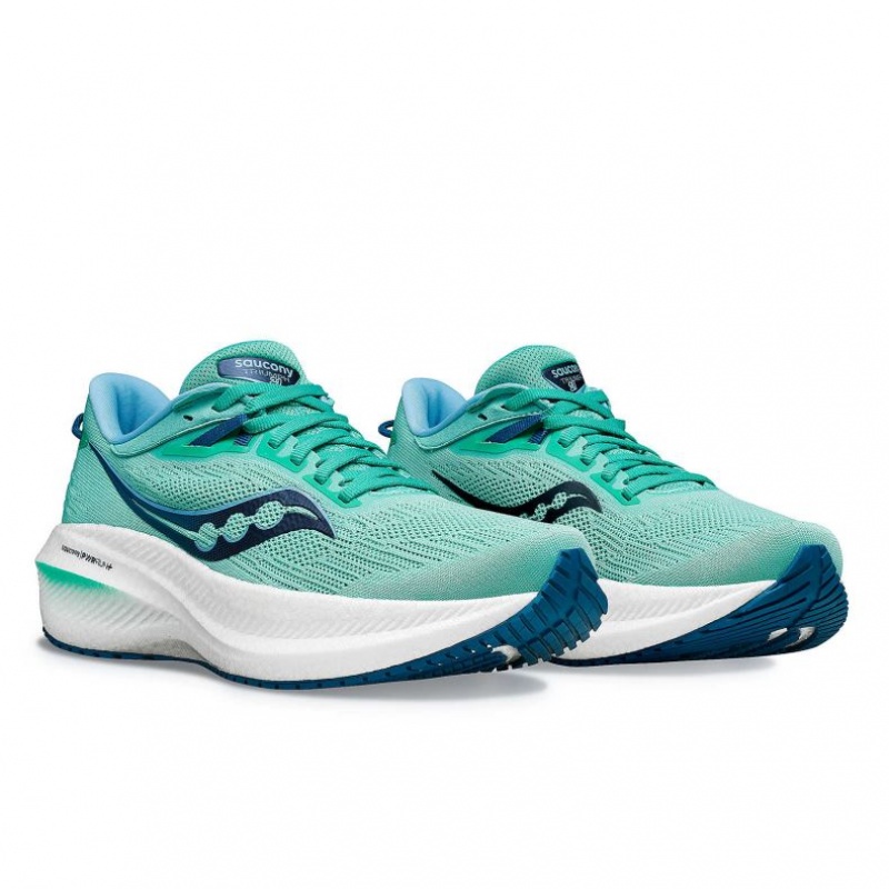 Scarpe Running Saucony Triumph 21 Donna Verde Acqua | ROMA-JRVF