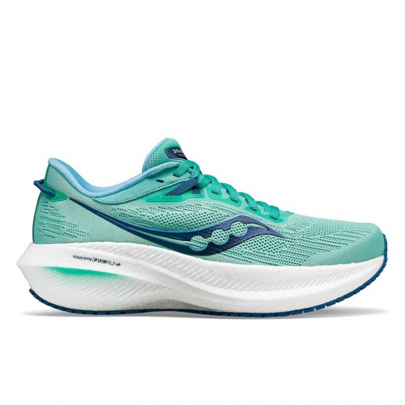 Scarpe Running Saucony Triumph 21 Donna Verde Acqua | ROMA-JRVF