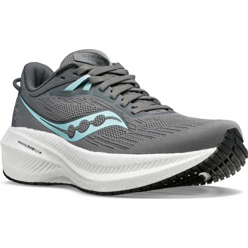 Scarpe Running Saucony Triumph 21 Donna Grigie | ITALIA-OGVP