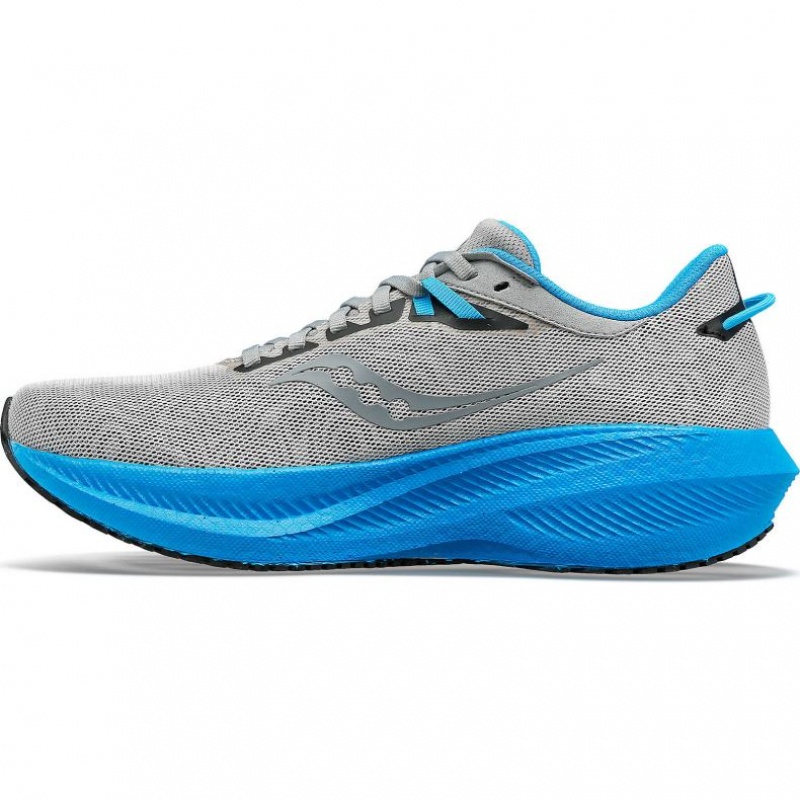 Scarpe Running Saucony Triumph 21 Uomo Argento Blu | ROMA-PLTB