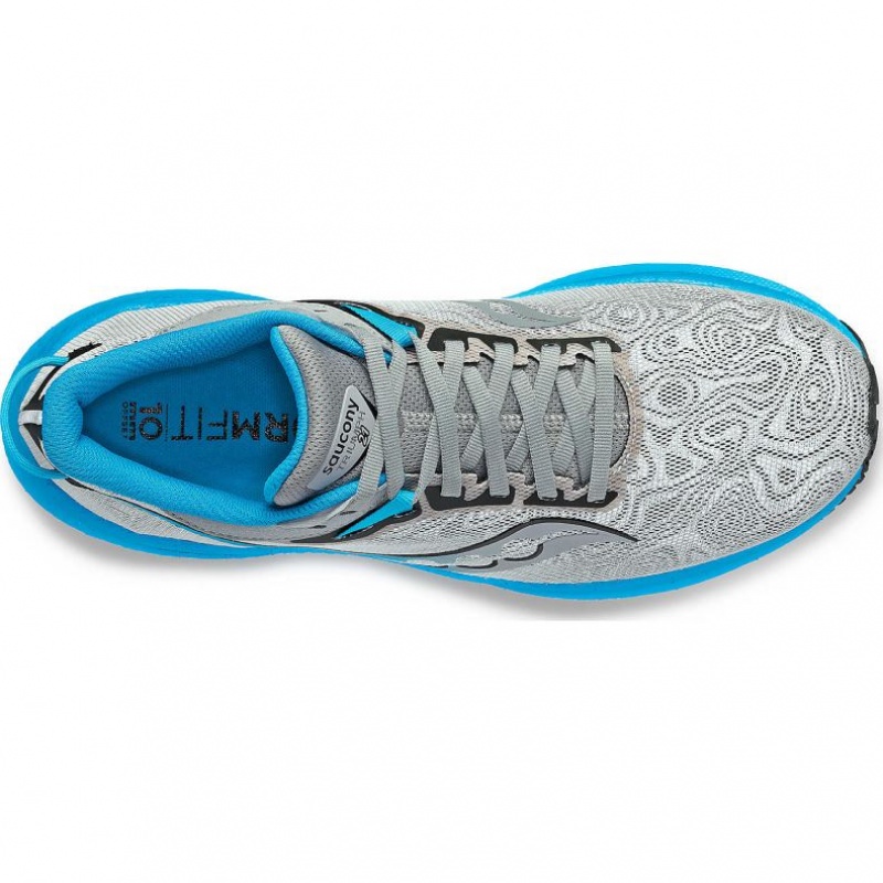 Scarpe Running Saucony Triumph 21 Uomo Argento Blu | ROMA-PLTB