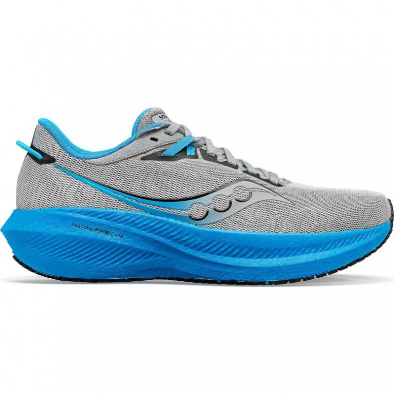 Scarpe Running Saucony Triumph 21 Uomo Argento Blu | ROMA-PLTB