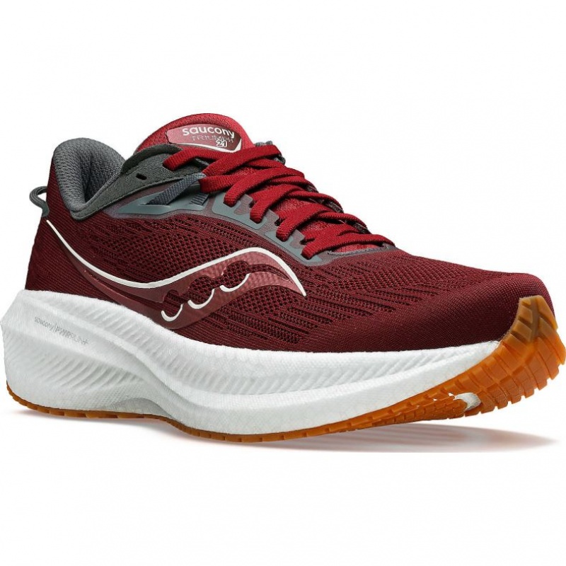 Scarpe Running Saucony Triumph 21 Uomo Rosse | ITALIA-AWXQ