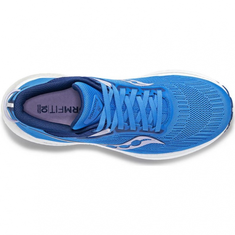 Scarpe Running Saucony Triumph 21 Wide Donna Blu | ROMA-TAKR