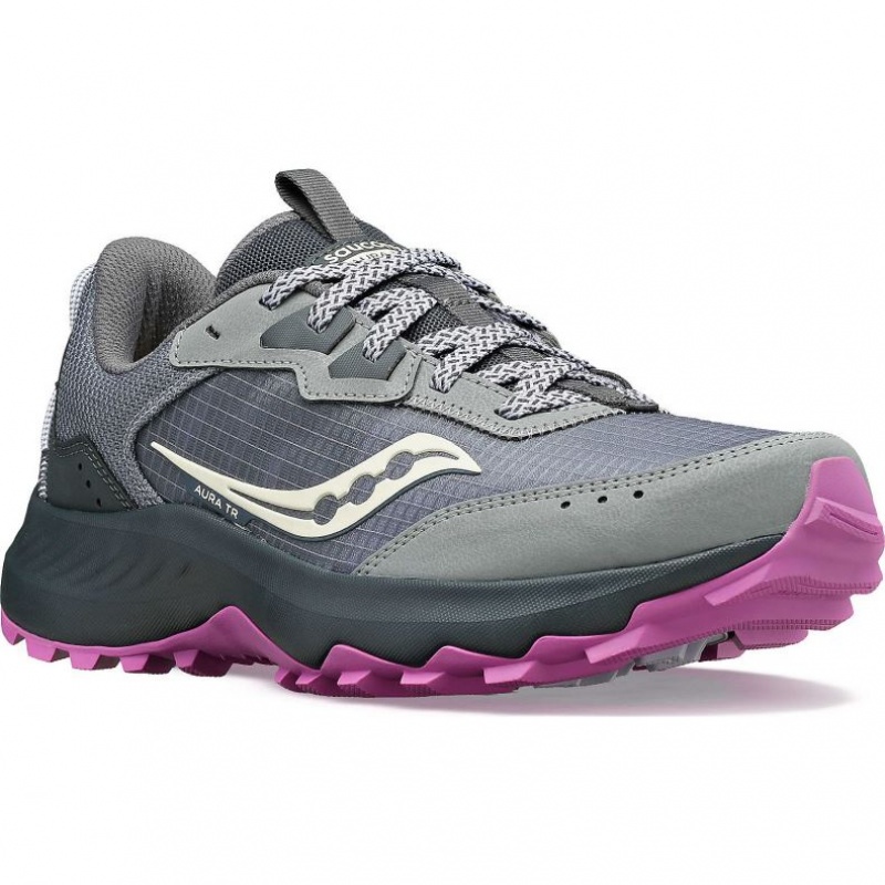 Scarpe Trail Running Saucony Aura TR Donna Grigie | ITALIA-TXHZ