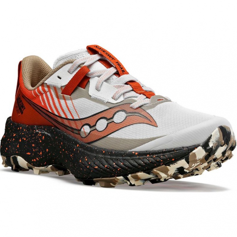 Scarpe Trail Running Saucony Endorphin Edge Donna Bianche Rosse | ROMA-IQFJ