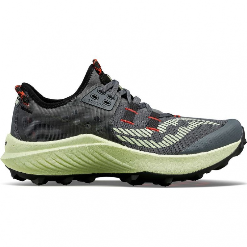 Scarpe Trail Running Saucony Endorphin Rift Uomo Grigie Menta | ROMA-BNIT