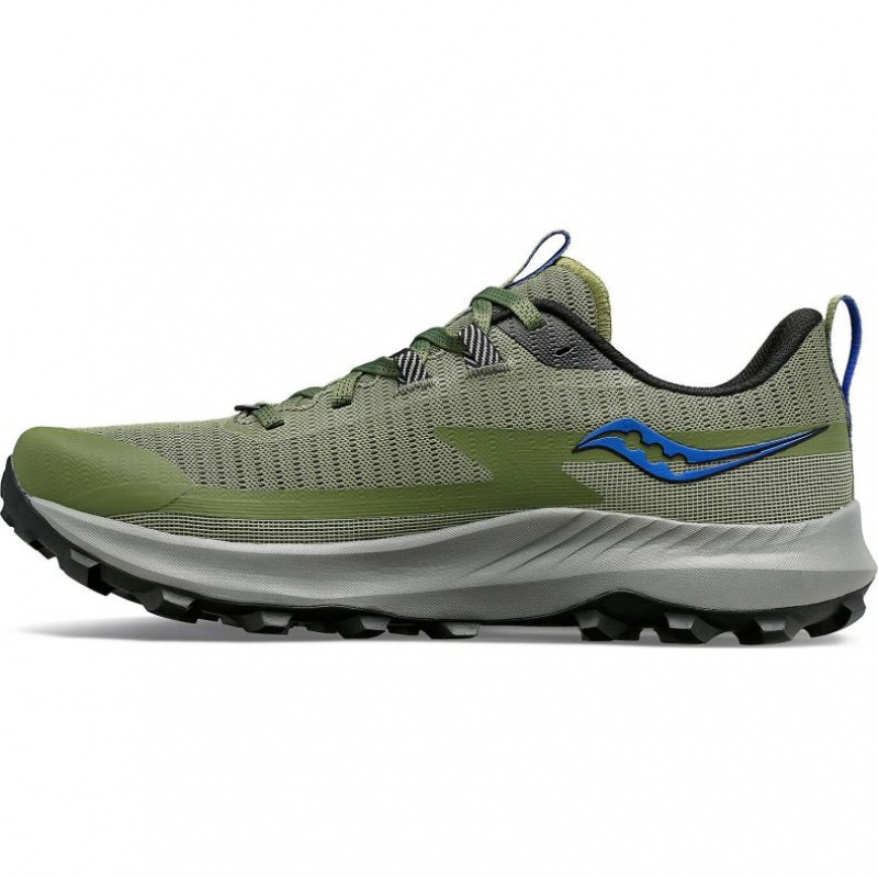 Scarpe Trail Running Saucony Peregrine 13 Uomo Verde Oliva | ITALIA-ZGLX