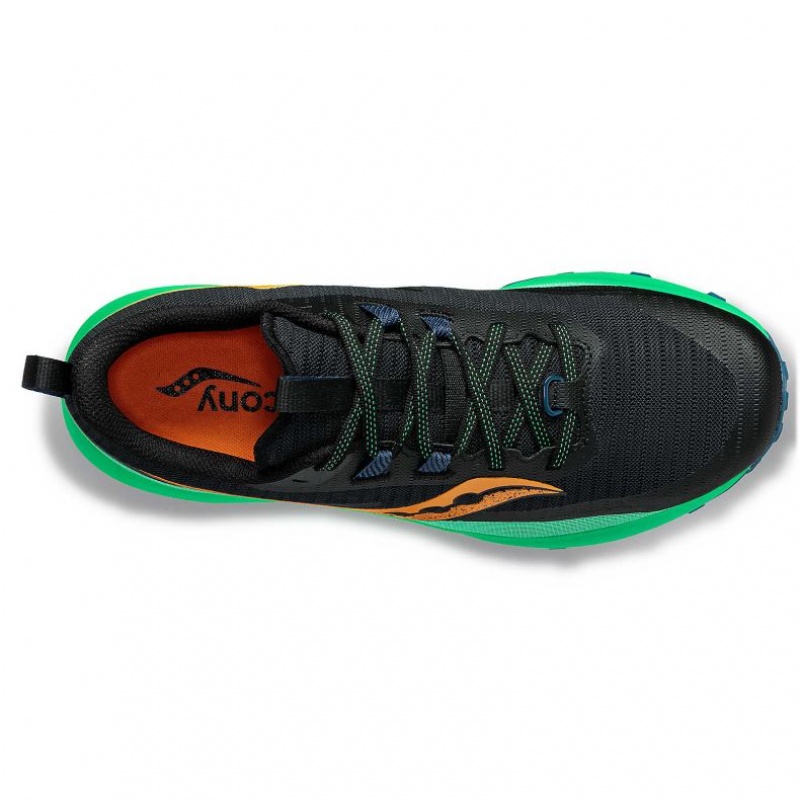 Scarpe Trail Running Saucony Peregrine 13 Uomo Nere Verdi | ITALIA-HNPS