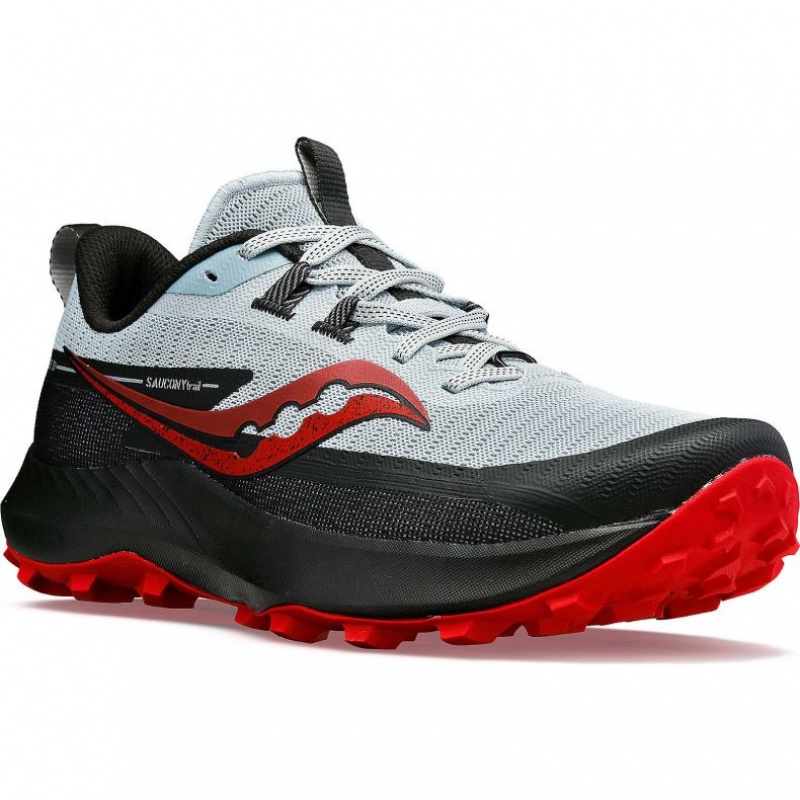 Scarpe Trail Running Saucony Peregrine 13 Uomo Bianche Nere | ITALIA-FWRK