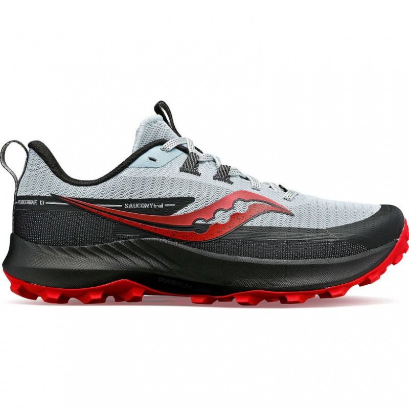 Scarpe Trail Running Saucony Peregrine 13 Uomo Bianche Nere | ITALIA-FWRK