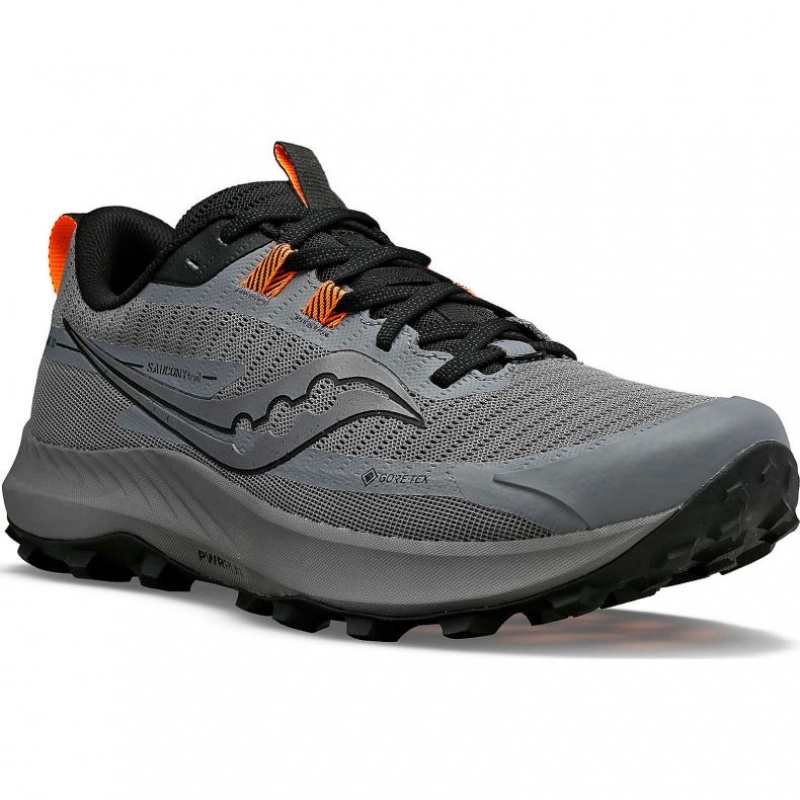 Scarpe Trail Running Saucony Peregrine 13 GTX Uomo Grigie | ROMA-YOVQ