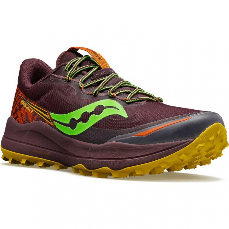 Scarpe Trail Running Saucony Xodus Ultra 2 Uomo Bordeaux | ITALIA-OMKT