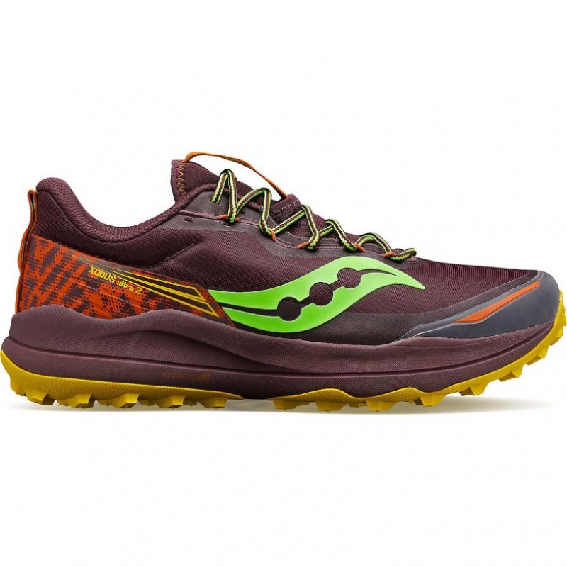 Scarpe Trail Running Saucony Xodus Ultra 2 Uomo Bordeaux | ITALIA-OMKT