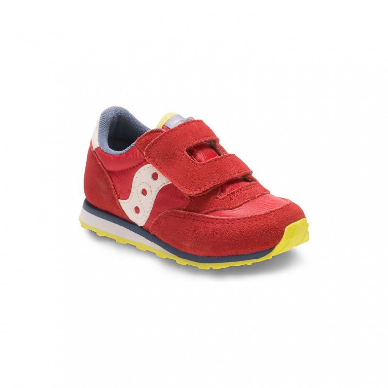 Sneakers Saucony Baby Jazz Hook & Loop Bambini Piccoli Rosse | ROMA-EWPI