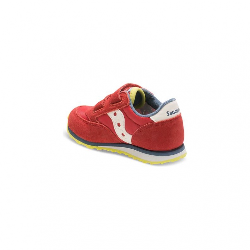 Sneakers Saucony Baby Jazz Hook & Loop Bambini Piccoli Rosse | ROMA-EWPI