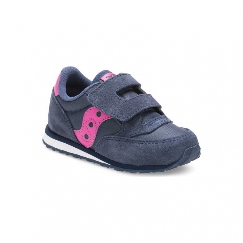 Sneakers Saucony Baby Jazz Hook & Loop Bambini Piccoli Blu Marino | ROMA-DKZE