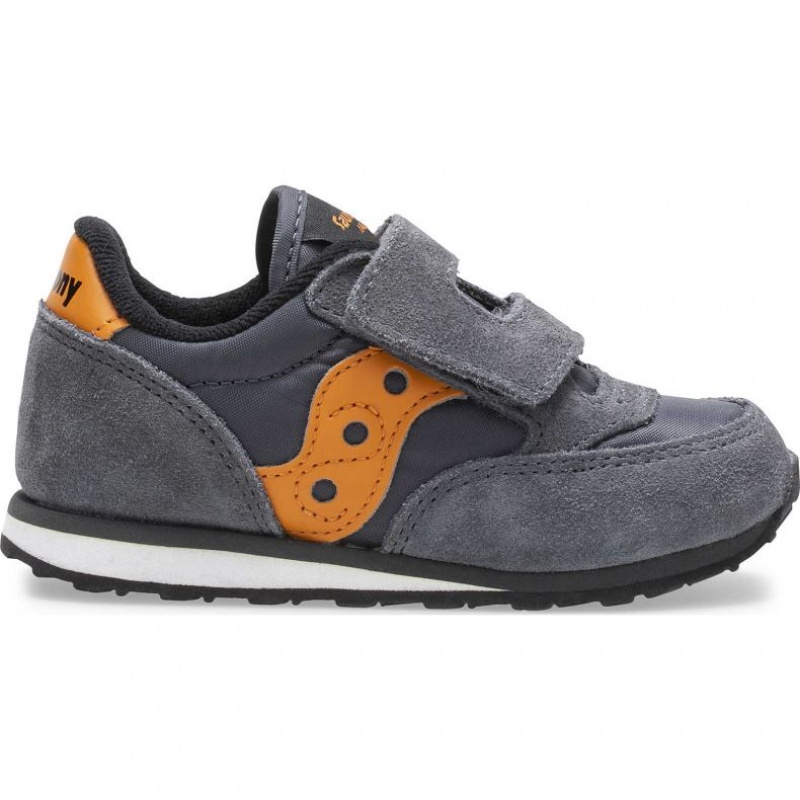 Sneakers Saucony Baby Jazz Hook & Loop Bambini Piccoli Grigie | ROMA-NXZI