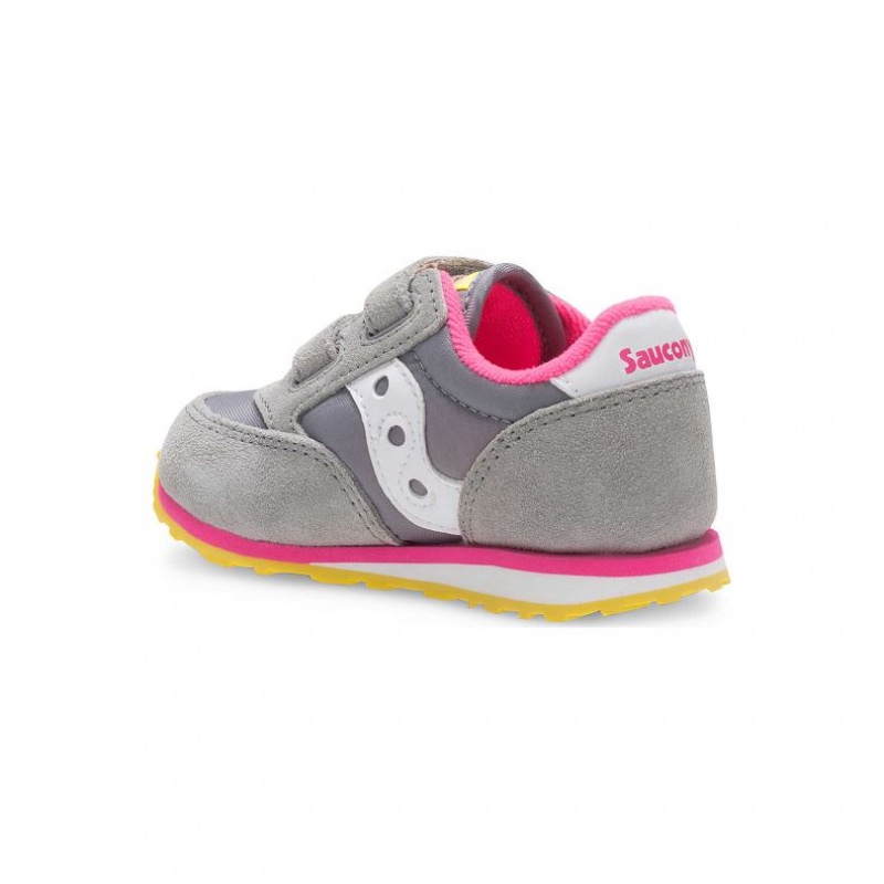 Sneakers Saucony Baby Jazz Hook & Loop Bambini Piccoli Grigie | ROMA-ATXR