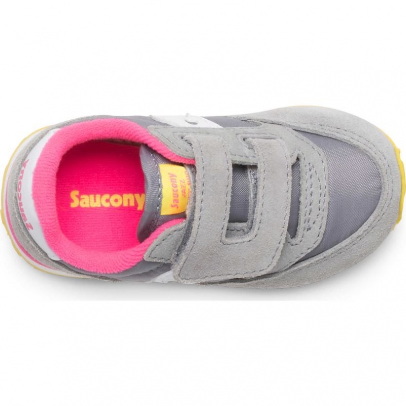 Sneakers Saucony Baby Jazz Hook & Loop Bambini Piccoli Grigie | ROMA-ATXR