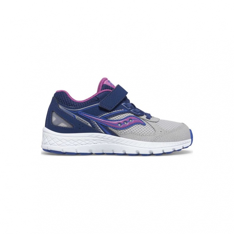 Sneakers Saucony Cohesion 14 A/C Bambini Grandi Blu Marino Grigie | ITALIA-JMEQ