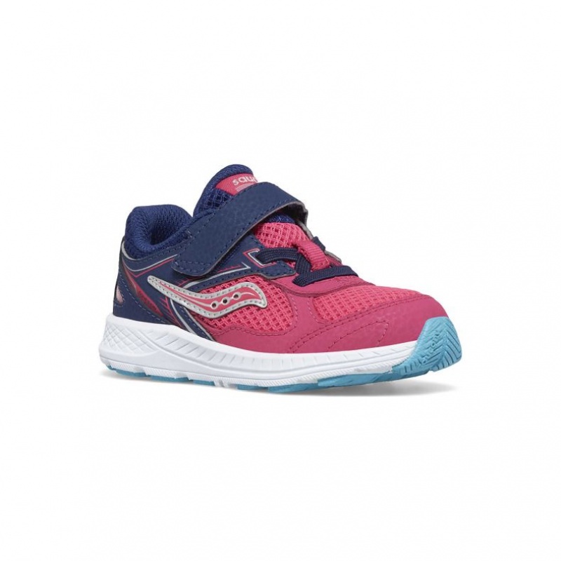 Sneakers Saucony Cohesion 14 A/C Jr. Bambini Piccoli Rosa Blu Marino | ITALIA-VHWK