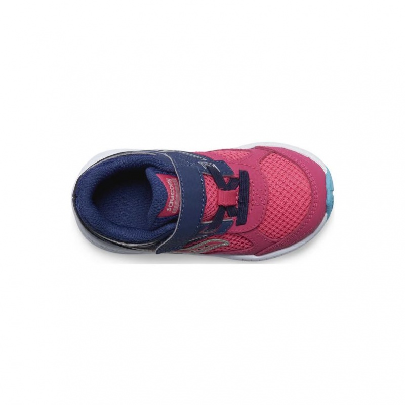 Sneakers Saucony Cohesion 14 A/C Jr. Bambini Piccoli Rosa Blu Marino | ITALIA-VHWK