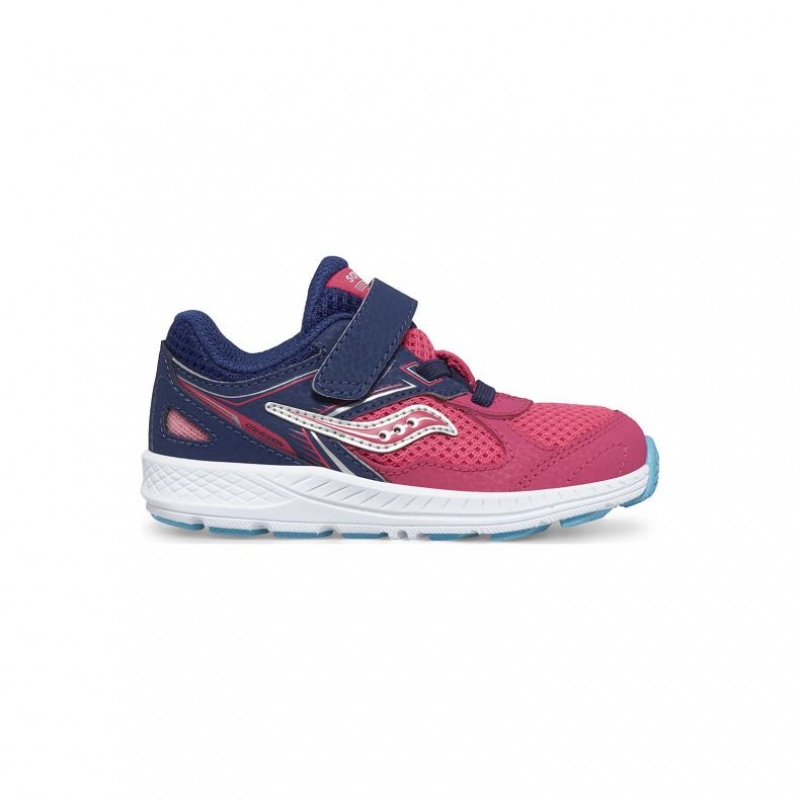 Sneakers Saucony Cohesion 14 A/C Jr. Bambini Piccoli Rosa Blu Marino | ITALIA-VHWK