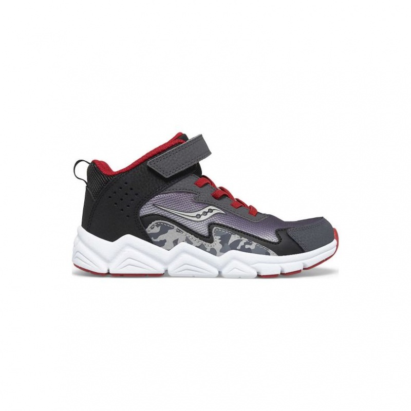 Sneakers Saucony Flash Mid A/C Bambini Grandi Grigie | ROMA-SLXI