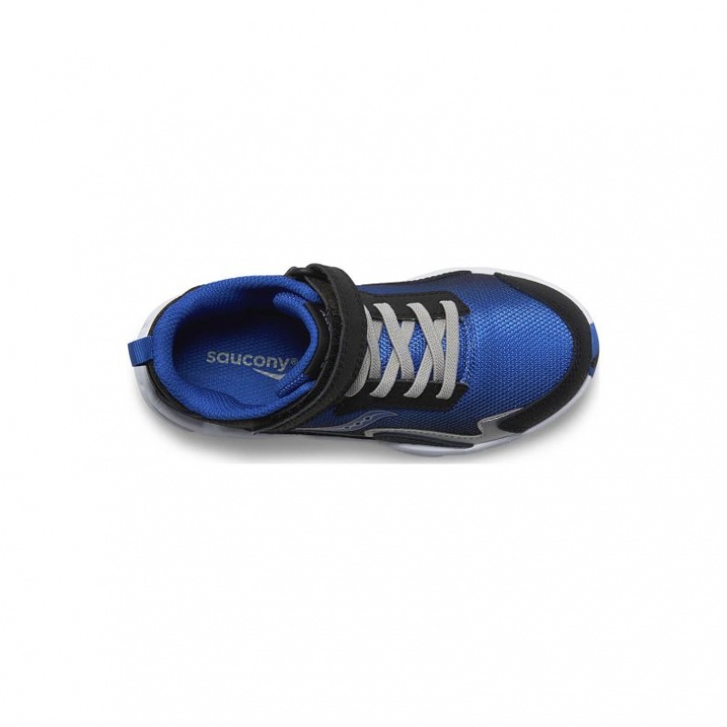 Sneakers Saucony Flash Mid A/C Bambini Grandi Nere Blu | ITALIA-OCIJ