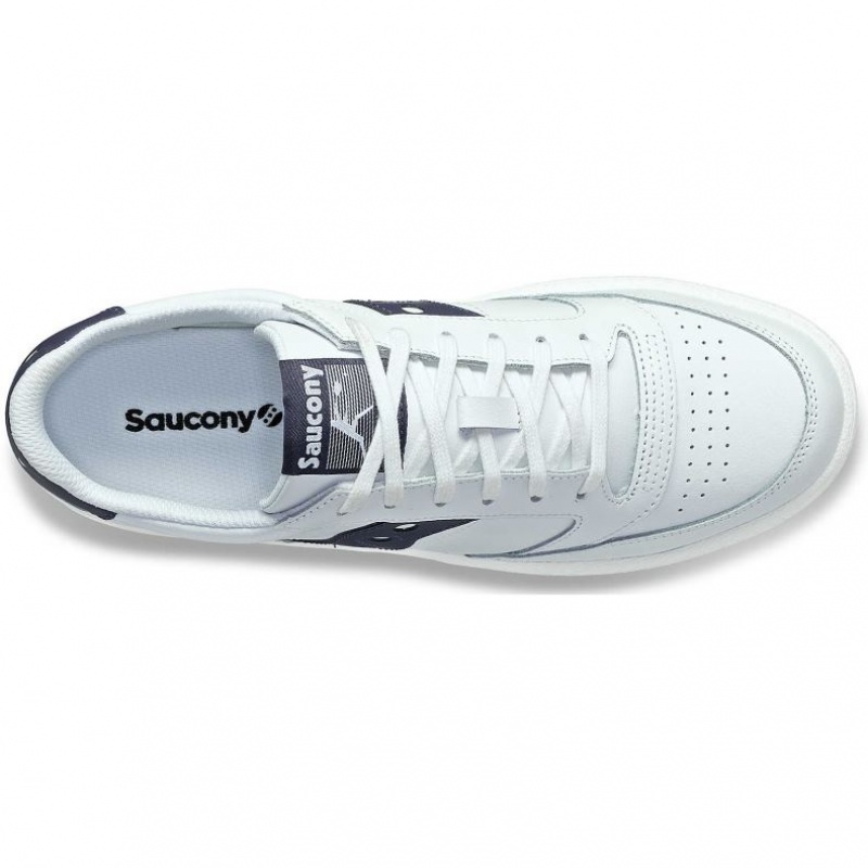 Sneakers Saucony Jazz Court PU Donna Bianche Blu Marino | ITALIA-AZCX