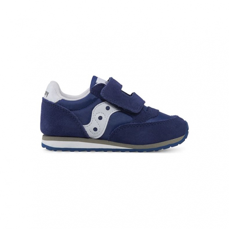 Sneakers Saucony Jazz Hook & Loop Bambini Grandi Blu Marino | ITALIA-MBXQ