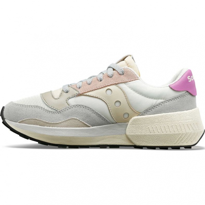 Sneakers Saucony Jazz NXT Donna Bianche Grigie Rosa | ROMA-LTFZ