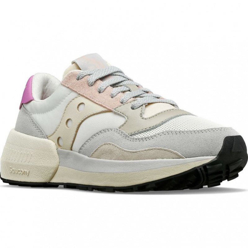 Sneakers Saucony Jazz NXT Donna Bianche Grigie Rosa | ROMA-LTFZ