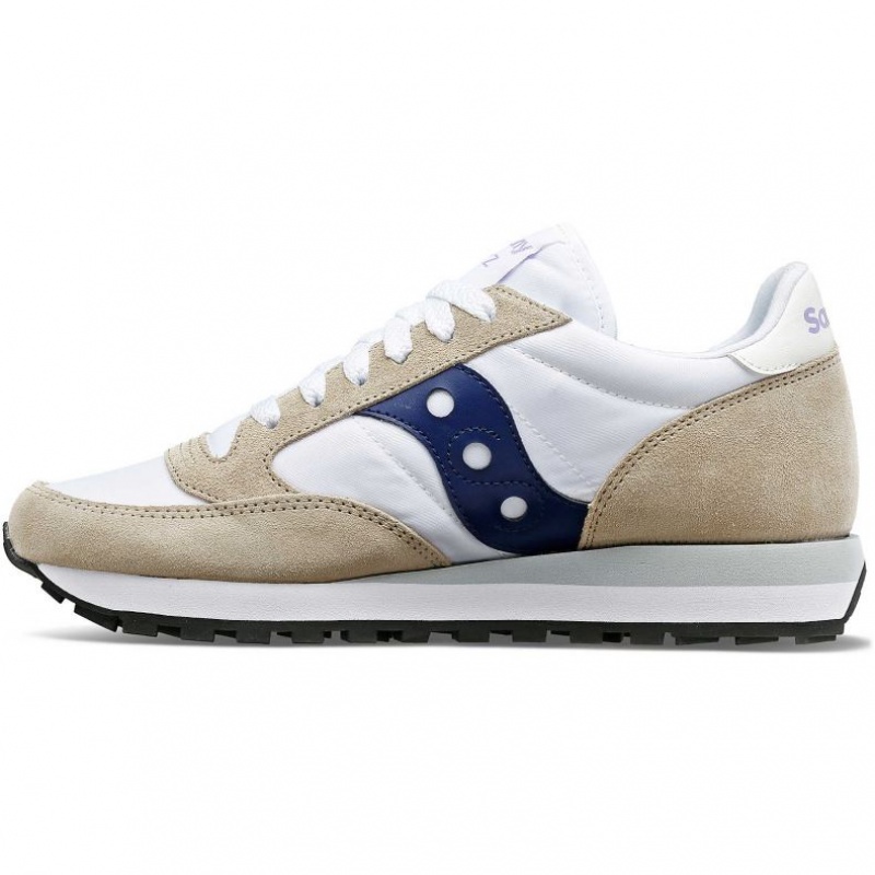 Sneakers Saucony Jazz Original Donna Bianche Beige Blu Marino | ROMA-PKCE